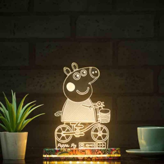 3D Peppa Pig Lamp  |   Table Lamps Lamps & Lighting Table Lamps