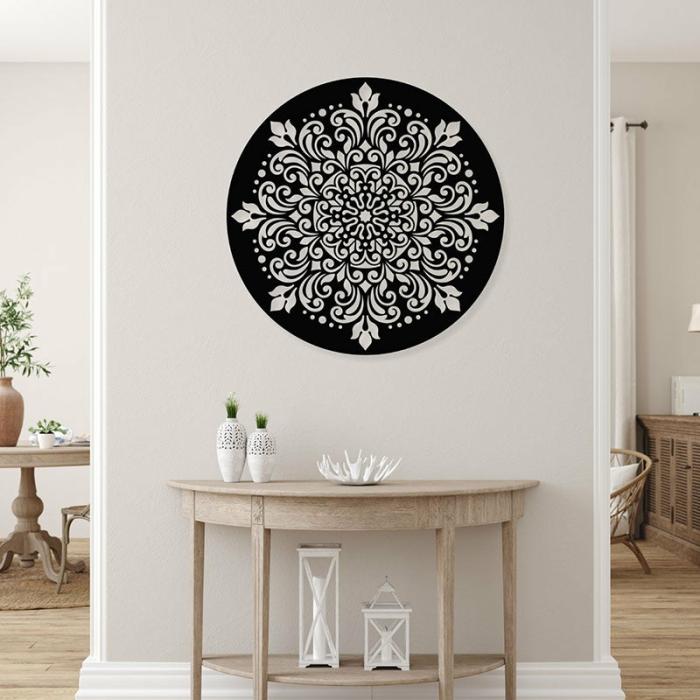 Aaga Mandala Wall Art  |   Wall Accents Wall Accents Black