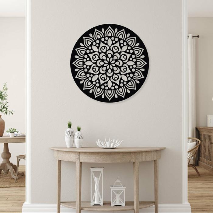 Adla Mandala Wall Art  |   Wall Accents Wall Accents Black