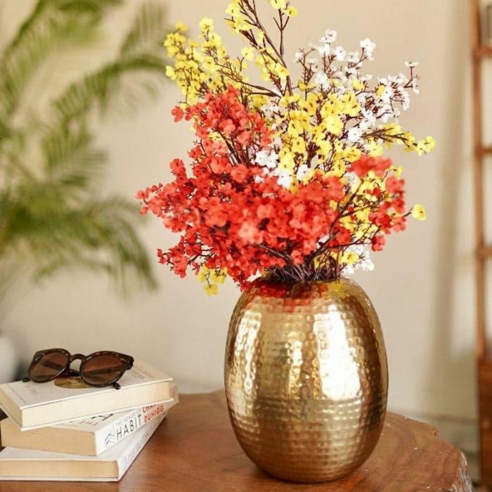 Agapy Metal Vase  |   Vases Showpieces, Vases & Accent Bowls Gold