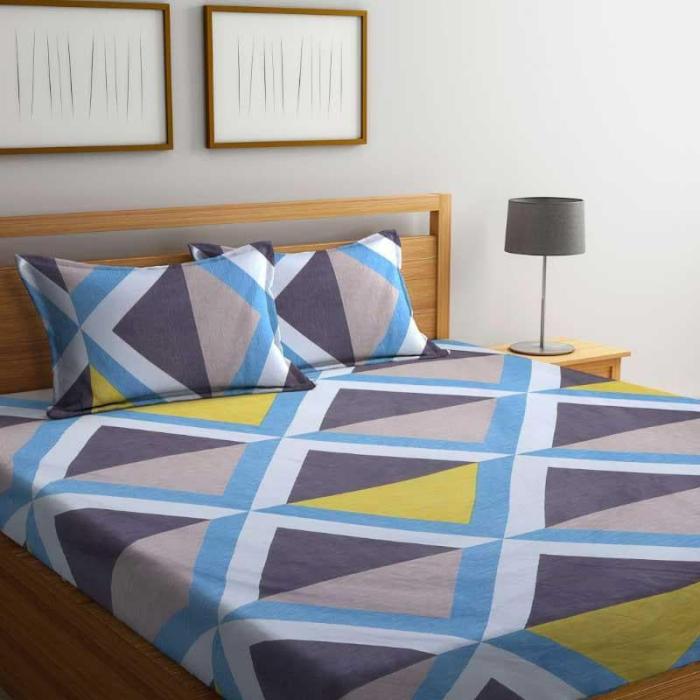 Alida Printed Bedsheet  |   Geometric Bedsheets Bedsheets Geometric Bedsheets