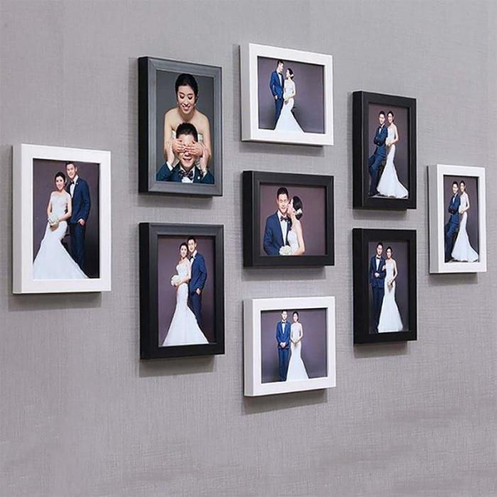 Alkina Photo Frame – Set Of Nine  |   Photo-Frames Photo-Frames Multicolor