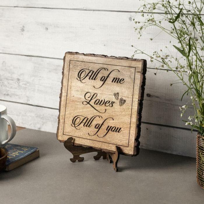 All Of Me Loves You Table Accent  |   Showpieces Showpieces Brown