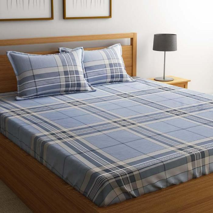 Amayah Bedsheet  |   Geometric Bedsheets Bedsheets Blue