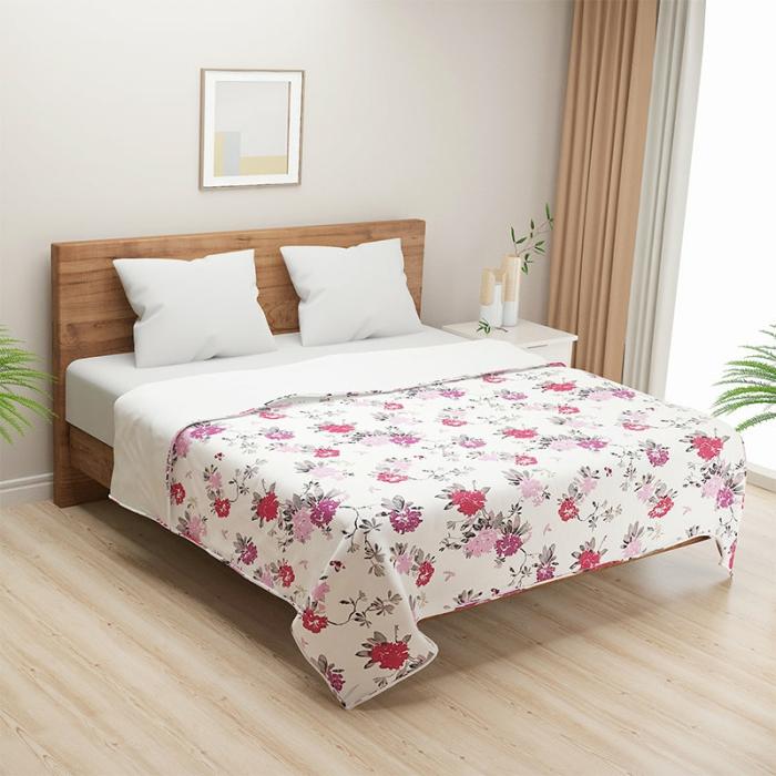 Amelia Floral Dohar  |   Dohars, Razai & Blankets Bedding Dohars, Razai & Blankets