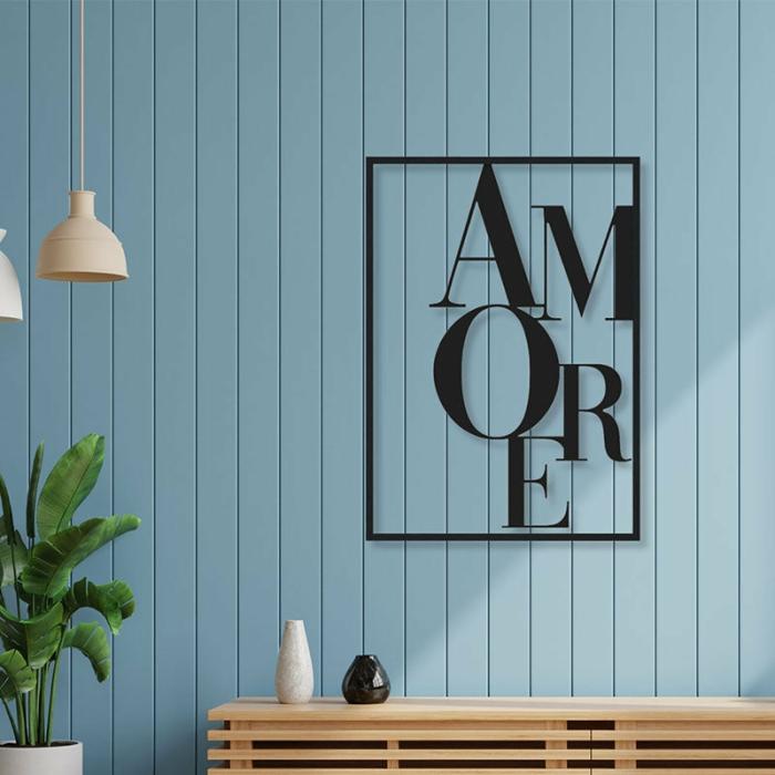 Amore Wall Art  |   Wall Accents Wall Accents Black