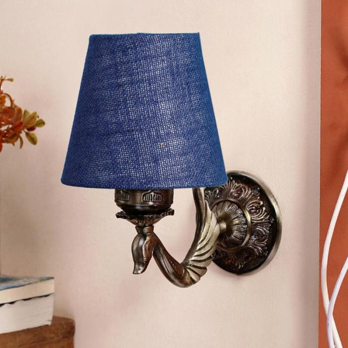 Amro Retro Conical Wall Lamp  |   Wall Lamps Lamps & Lighting Blue