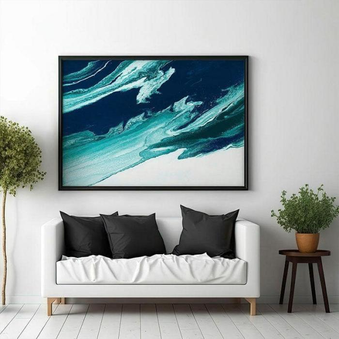 And Wave Painting  |   Wall Art & Paintings Wall Art & Paintings Blue