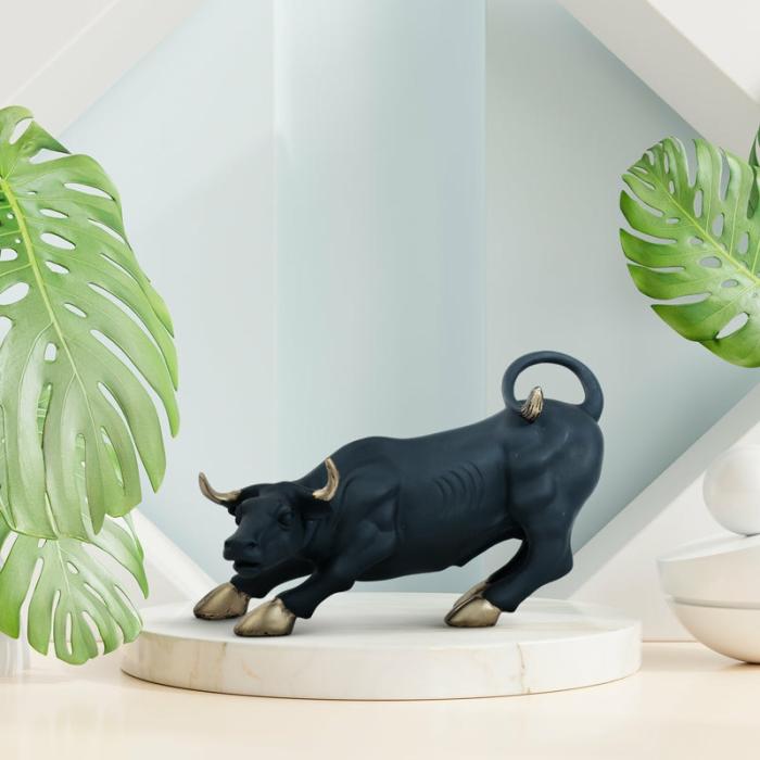 Angry Bull Showpiece  |   Showpieces Showpieces Black