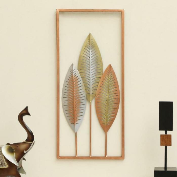 Arlie Leafy Wall Accent  |   Wall Accents Wall Accents Gold, Copper