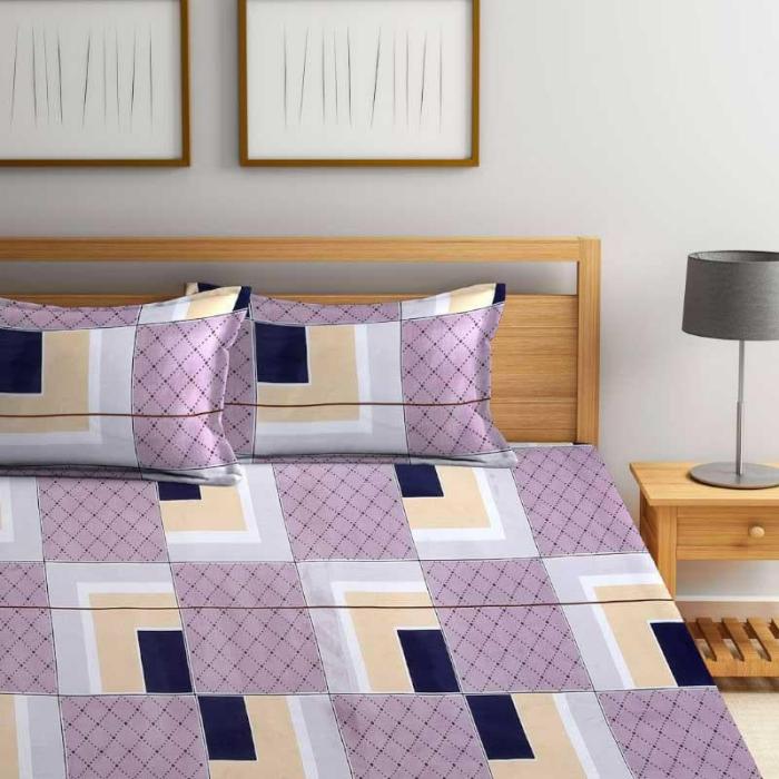 Asymmetric Tile Printed Bedsheet  |   Geometric Bedsheets Bedsheets Geometric Bedsheets