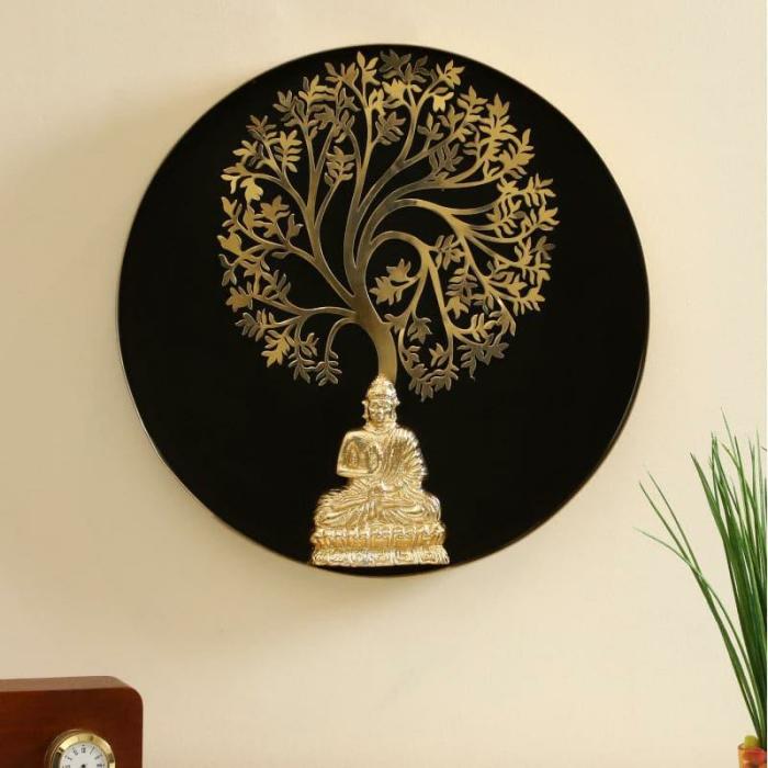 Aura Serene Wall Accent  |   Wall Accents Wall Accents Gold, Black