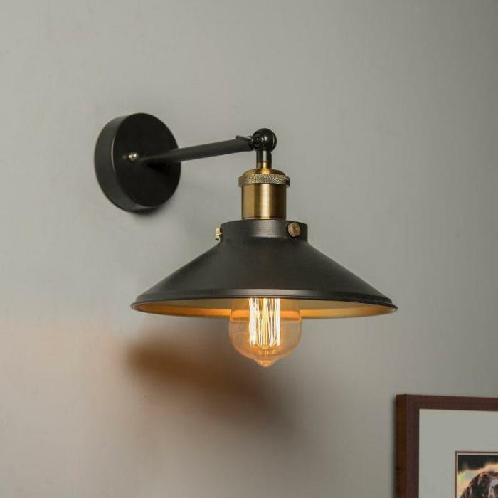 Avena Cone Wall Lamp  |   Wall Lamps Lamps & Lighting Black, Gold