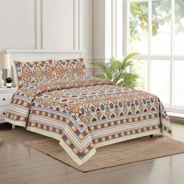 Baneeta Ethnic Bedshhet  |   Geometric Bedsheets Bedsheets Geometric Bedsheets