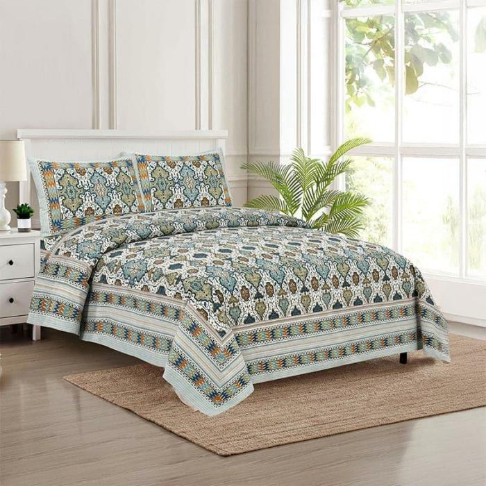 Baneeta Ethnic Bedshhet  |   Geometric Bedsheets Bedsheets Geometric Bedsheets