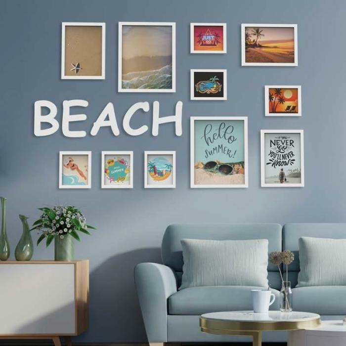 Beach Photo Frame Collage – Set Of Eleven  |   Photo-Frames Photo-Frames Photo-Frames