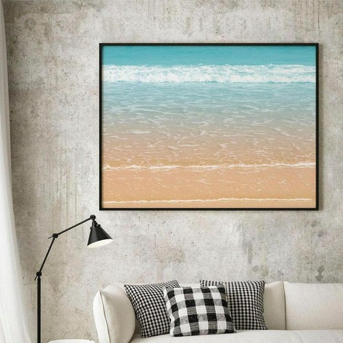 Beautiful Wave Wall Painting  |   Wall Art & Paintings Wall Art & Paintings Blue, Brown