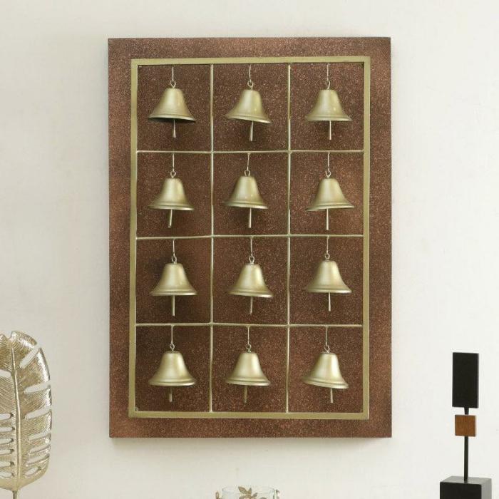 Bell Board Wall Decor  |   Wall Accents Wall Accents Brown, Gold