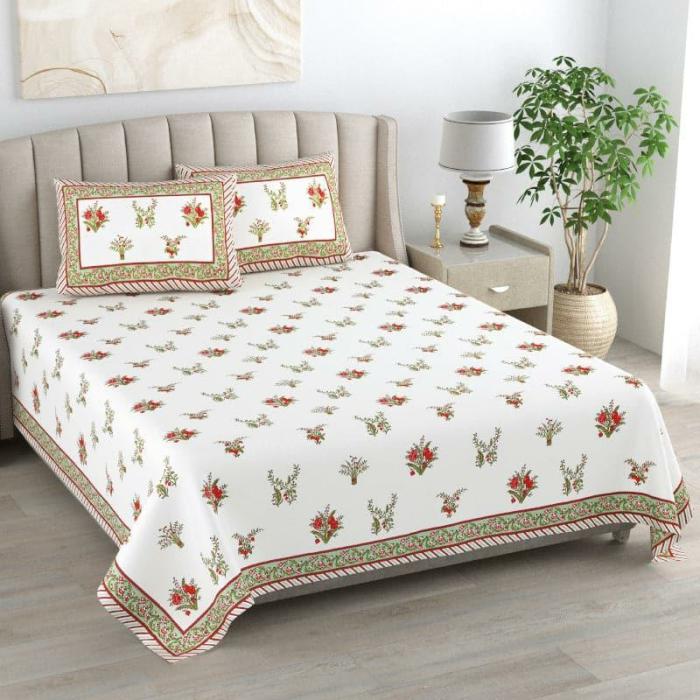 Bethany Printed Bedsheet  |   Floral Bedsheets Bedsheets Floral Bedsheets