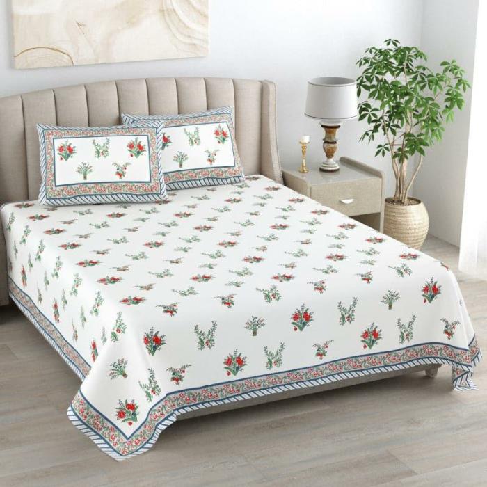 Bethany Printed Bedsheet  |   Floral Bedsheets Bedsheets Floral Bedsheets