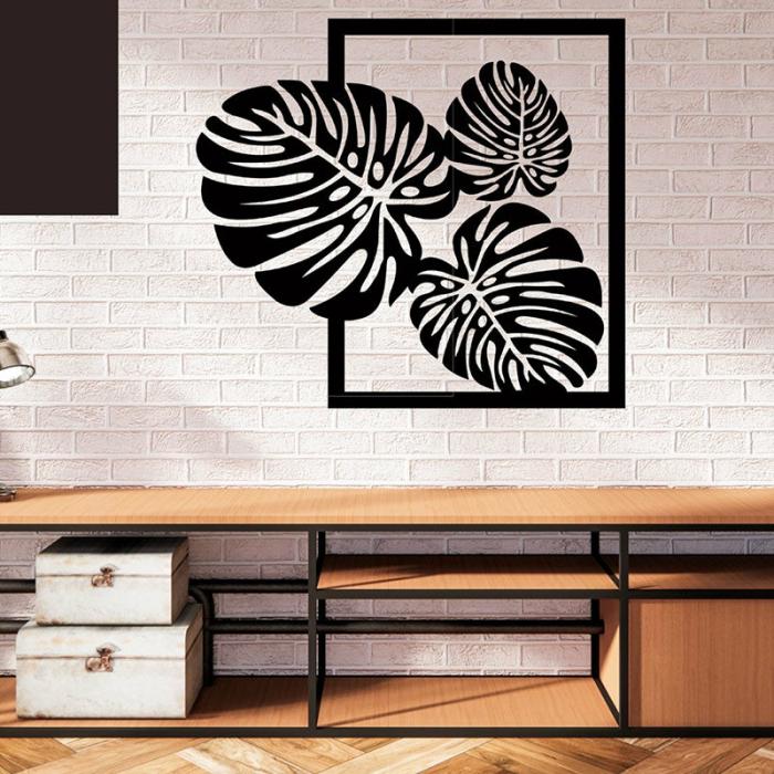 Big Leaves Wall Art  |   Wall Accents Wall Accents Black