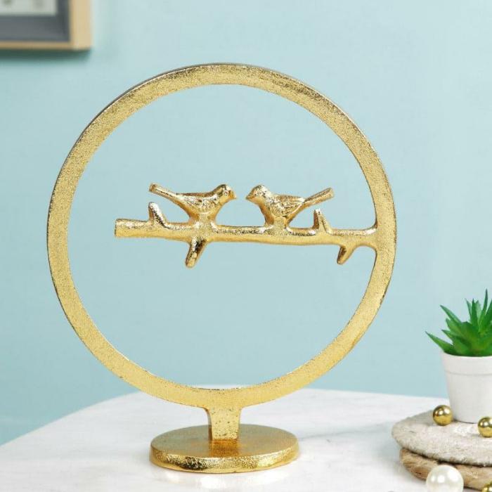 Bird Perch Pass Showpiece  |   Showpieces Showpieces Gold