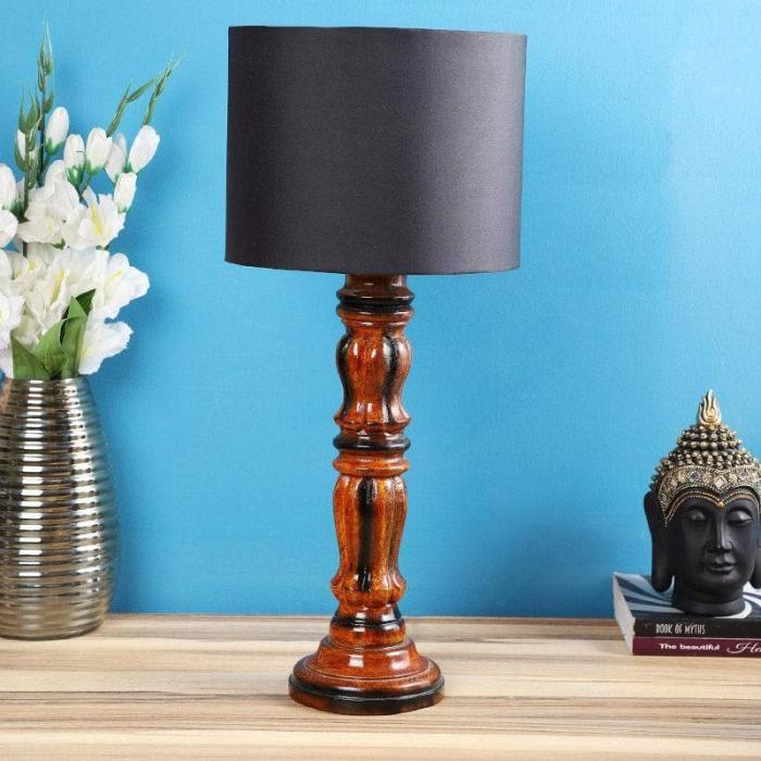 Blace Gilmore Table Lamp  |   Table Lamps Lamps & Lighting Black, Brown