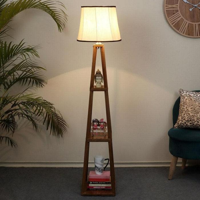 Blace Netima Floor Lamp With Shelf  |   Floor Lamps Floor Lamps Floor Lamps