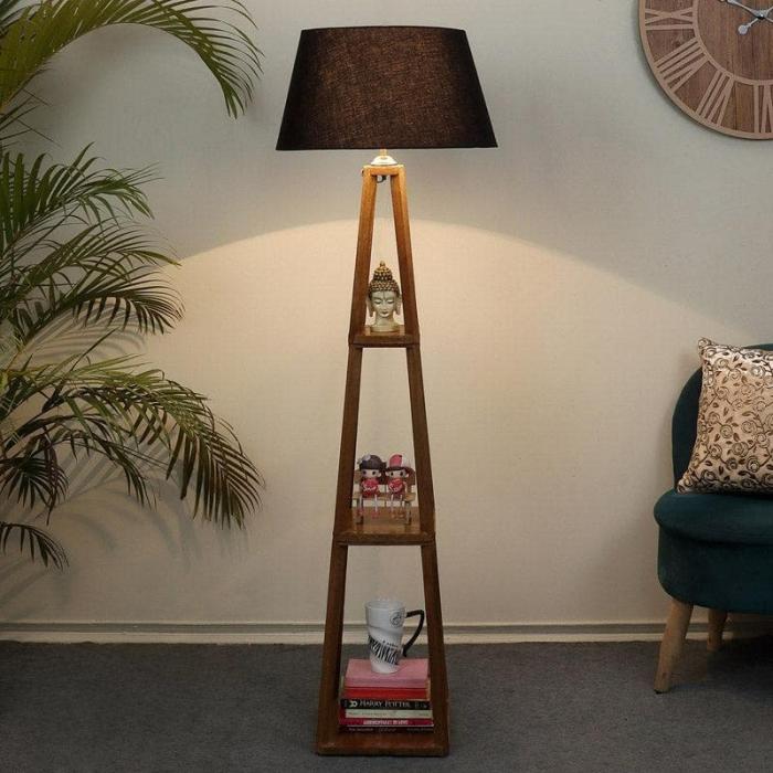 Blace Netima Floor Lamp With Shelf  |   Floor Lamps Floor Lamps Floor Lamps