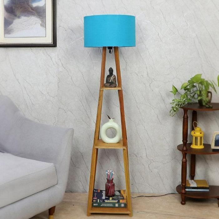 Blace Netima Floor Lamp With Shelf  |   Floor Lamps Floor Lamps Floor Lamps