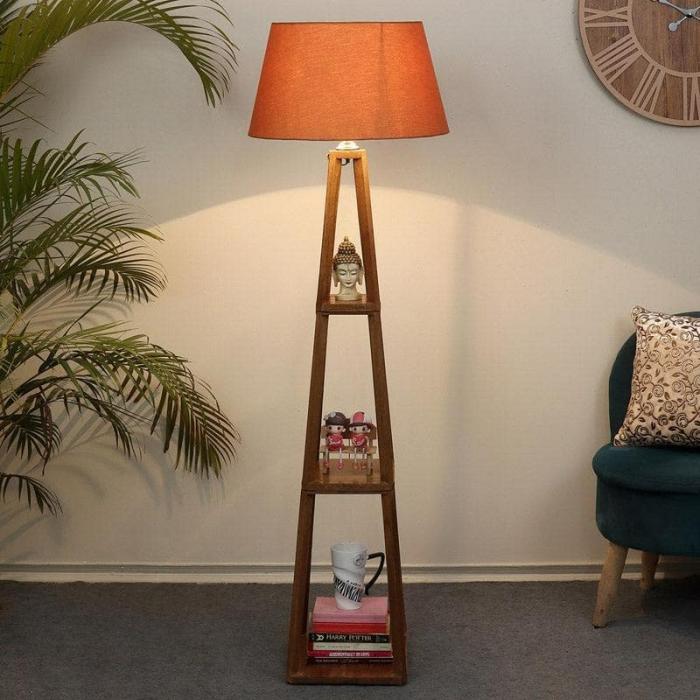 Blace Netima Floor Lamp With Shelf  |   Floor Lamps Floor Lamps Floor Lamps