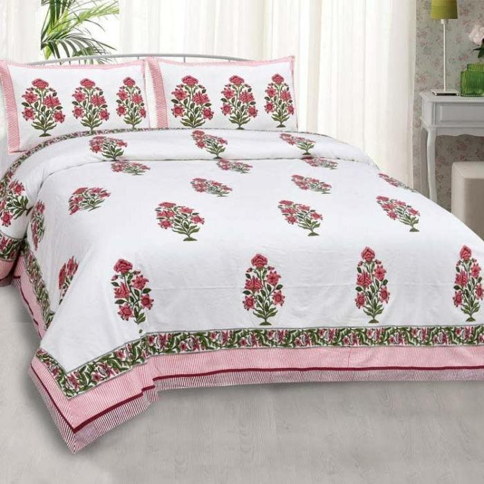 Blissful Bouquet Bedsheet  |   Floral Bedsheets Bedsheets Floral Bedsheets