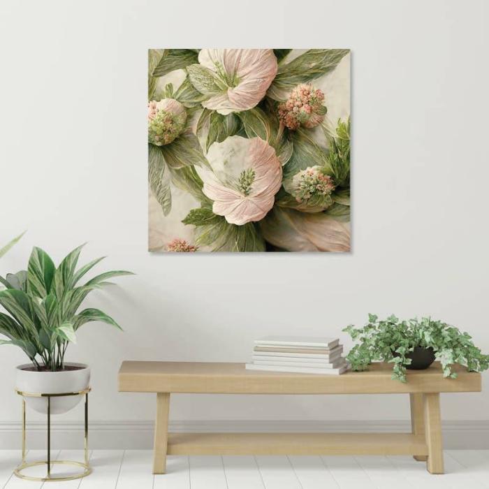 Blossom Brush Wall Art  |   Wall Art & Paintings Wall Art & Paintings Pink, Green