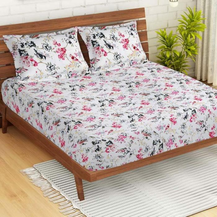 Blossoming Buds Bedsheet  |   Floral Bedsheets Bedsheets Floral Bedsheets