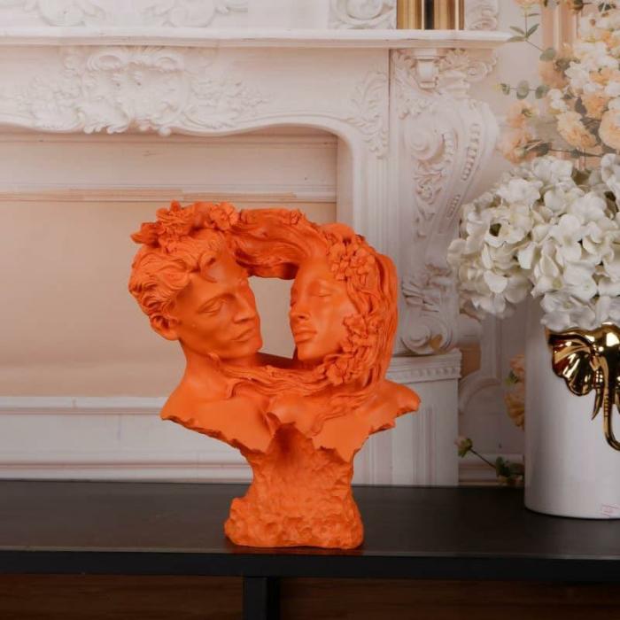 Bonded Bliss Couple Showpiece  |   Showpieces Showpieces Orange