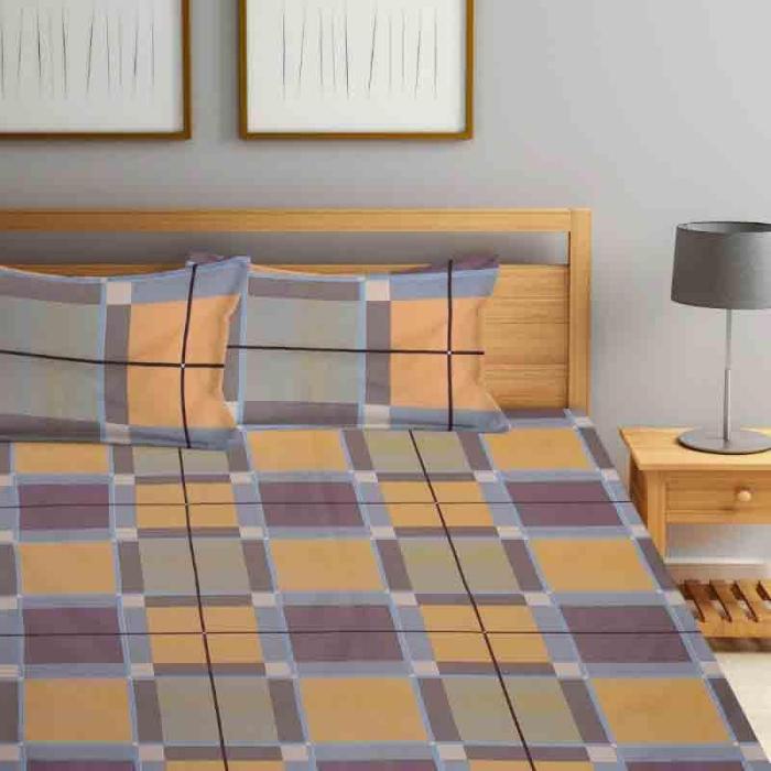 Bordered Boxes Bedsheet  |   Geometric Bedsheets Bedsheets Geometric Bedsheets