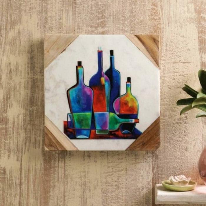 Bottle Stack Wall Accent  |   Wall Accents Wall Accents Multicolor