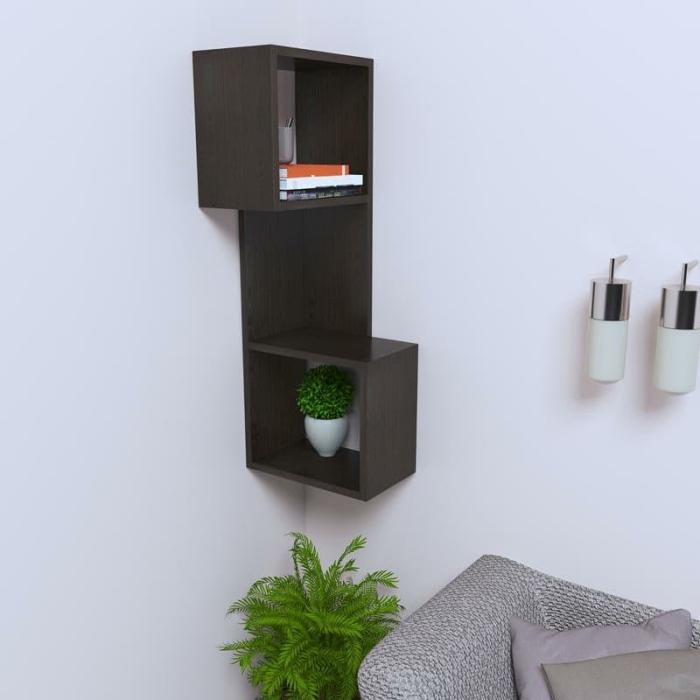 Boxed Wall Shelf  |   Wall Shelves Wall Decor Brown