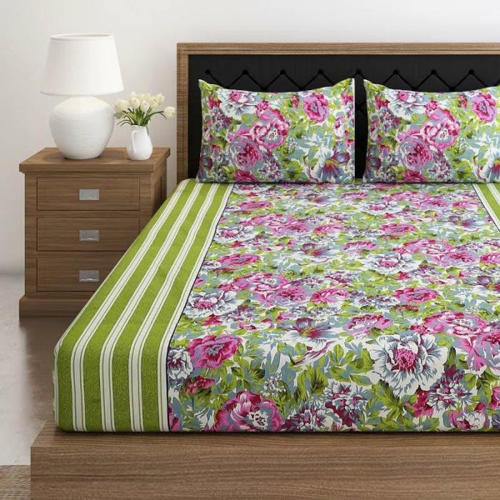 Bright Bloom Bedsheet  |   Floral Bedsheets Bedsheets Floral Bedsheets