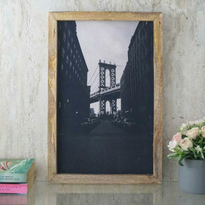 Brooklyn Bridge Canvas Painting  |   Wall Art & Paintings Wall Art & Paintings Black, White