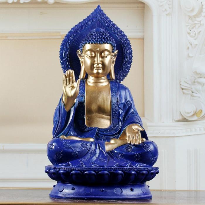 Buddha Aura Showpiece  |   Showpieces Showpieces Gold, Blue