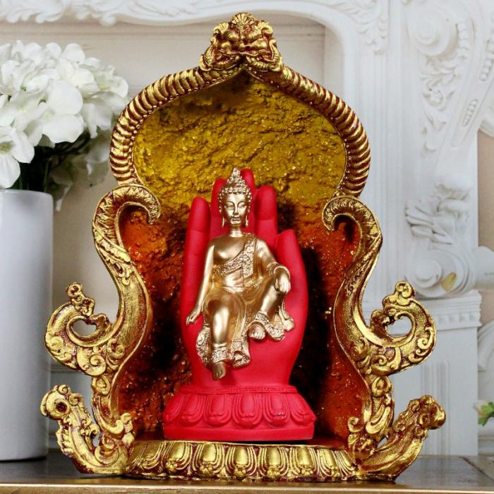 Buddha Balance Showpiece  |   Showpieces Showpieces Red, Gold