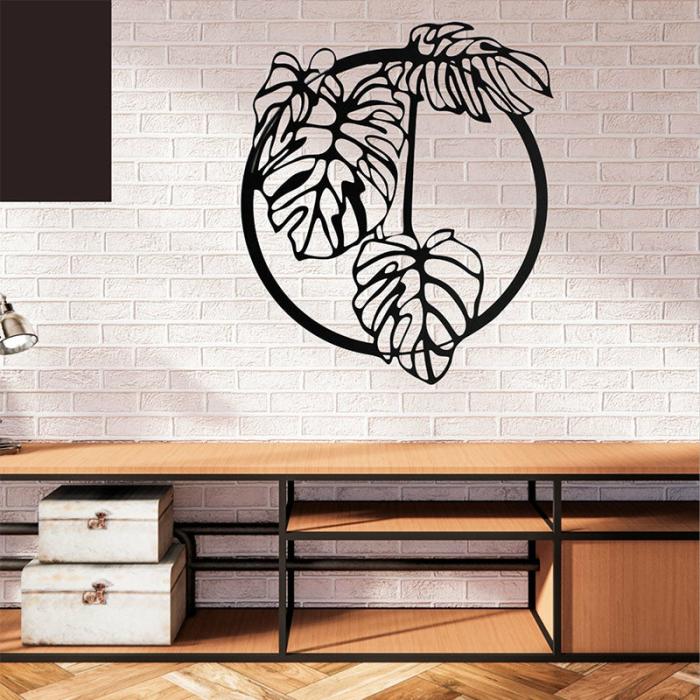 Bunch Of Leaves Wall Art  |   Wall Accents Wall Accents Black