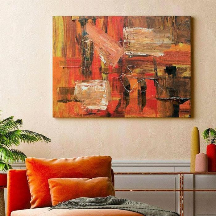 Burst Of Wall Painting  |   Wall Art & Paintings Wall Art & Paintings Orange