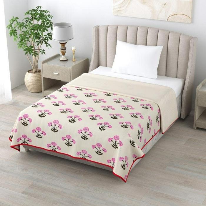 Buta Printed Dohar – Set Of Two  |   Dohars, Razai & Blankets Bedding Dohars, Razai & Blankets