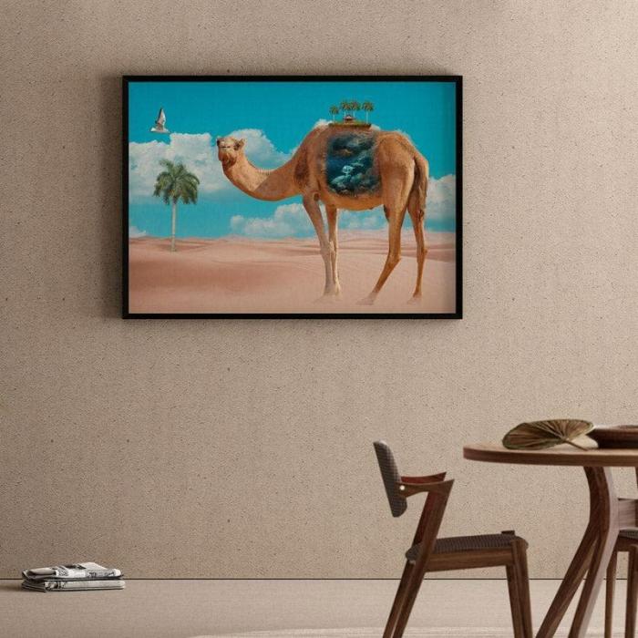 Camel Charm Wall Painting  |   Wall Art & Paintings Wall Art & Paintings Blue, Brown