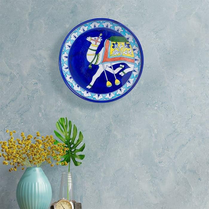 Camel Safari Wall Plate  |   Wall Plates Wall Decor Blue