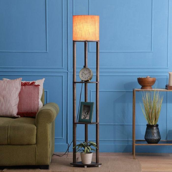 Canary Yuno Floor Lamp With Shelf  |   Floor Lamps Floor Lamps Floor Lamps