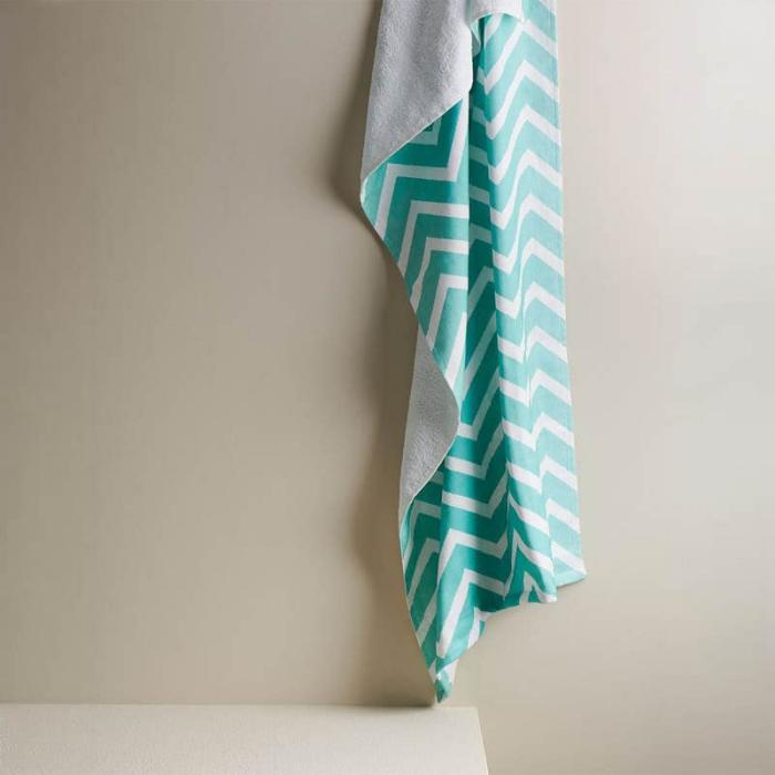 Chevron Cotton Terry Bath Towel  |   Bath Towels Bath Linens Bath Towels