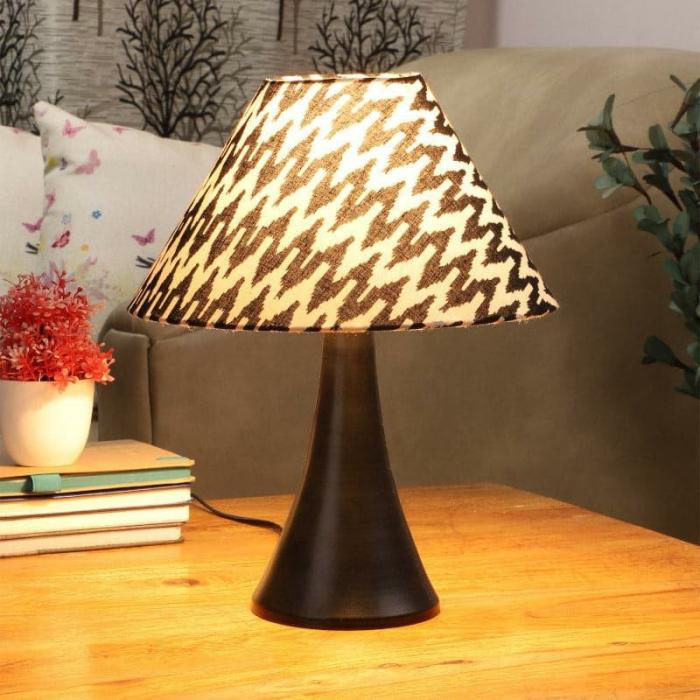 Chevronic Bowie Table Lamp  |   Table Lamps Lamps & Lighting Black, White